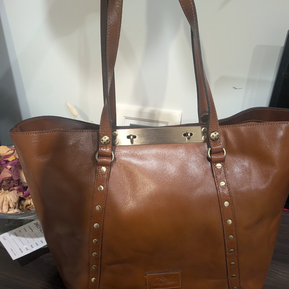 Brown Leather Tote Bag